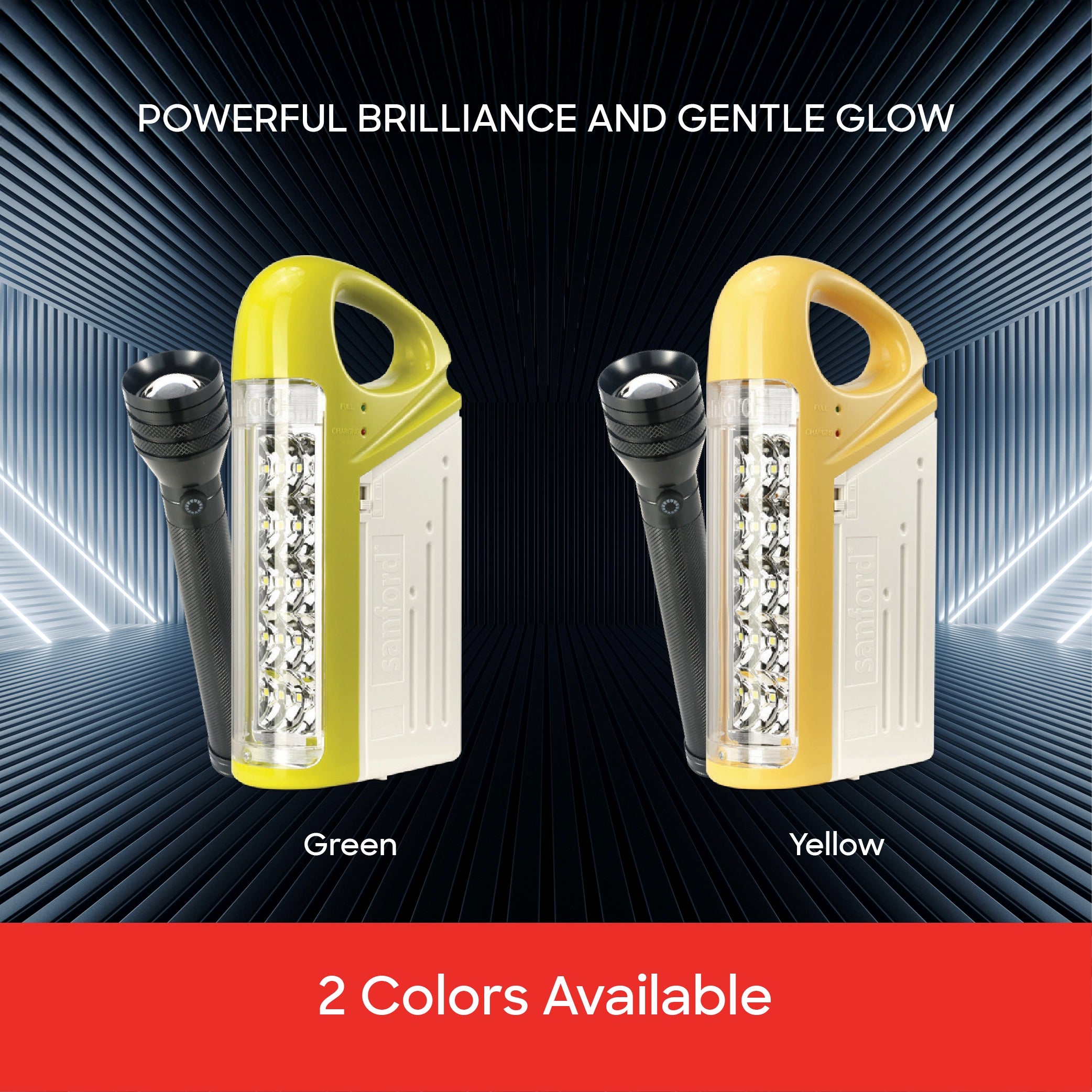 rechargeable LED flashlight and emergency lantern combo pack sanford 7