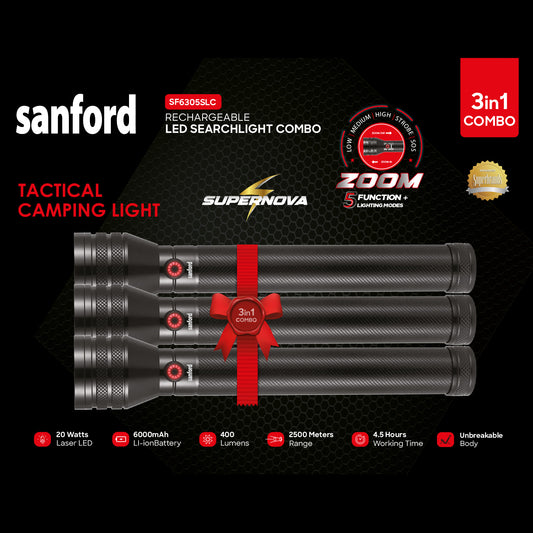 SF6305SLC - Zoom Searchlight (3pcs) - My Store