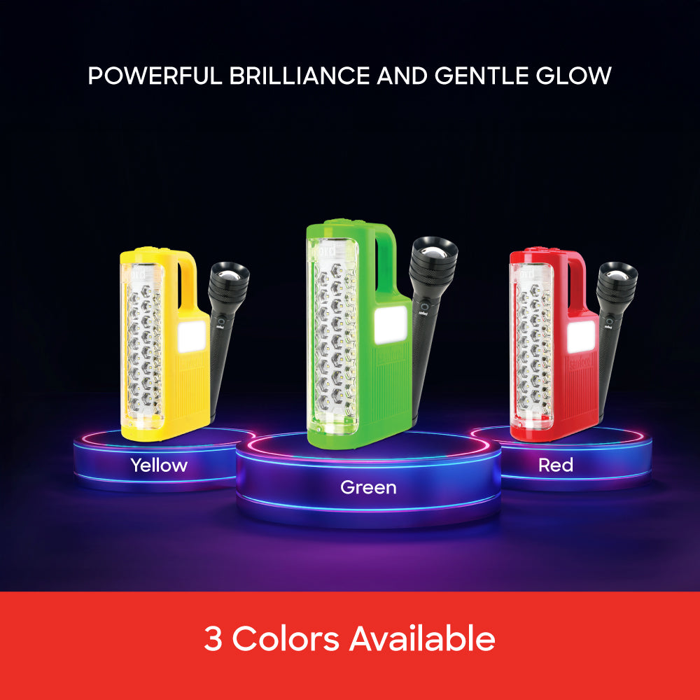 Sanford Emergency Light Combo | Solar LED Lantern + 20W Laser Searchlight | Rechargeable & High-Range - buysanford