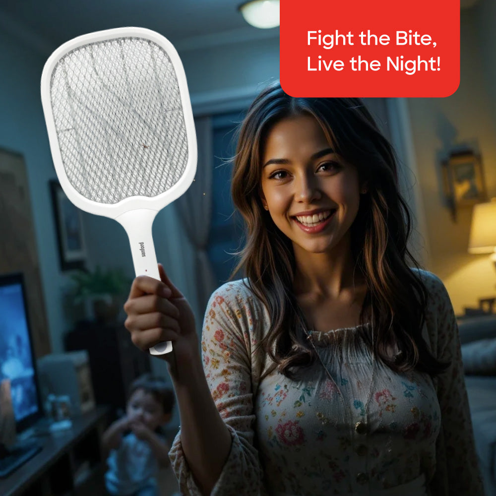 Sanford Type C Rechargeable Lithium Ion Battery Mosquito Racket With UV Light Stand | SF635MK - buysanford