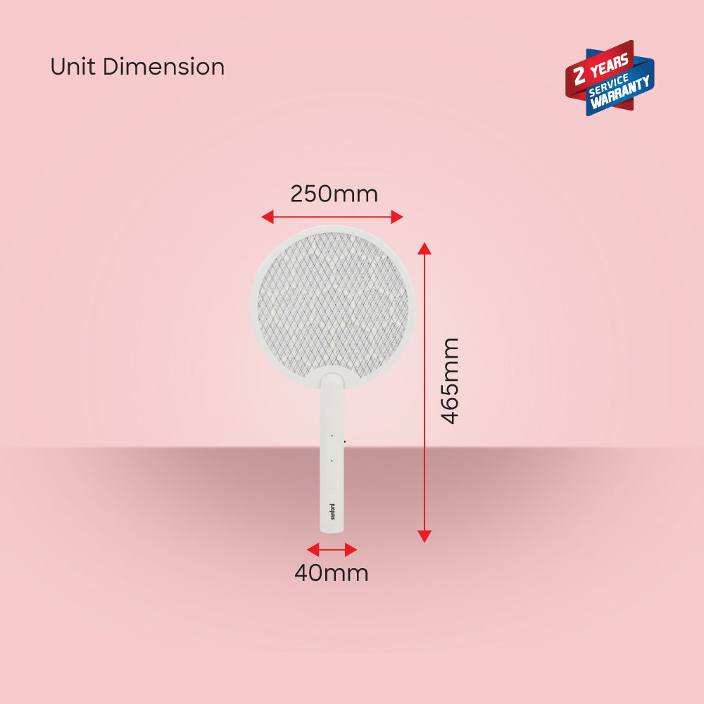 Sanford Type C Rechargeable Lithium Ion Battery Mosquito Racket | SF639MK - buysanford