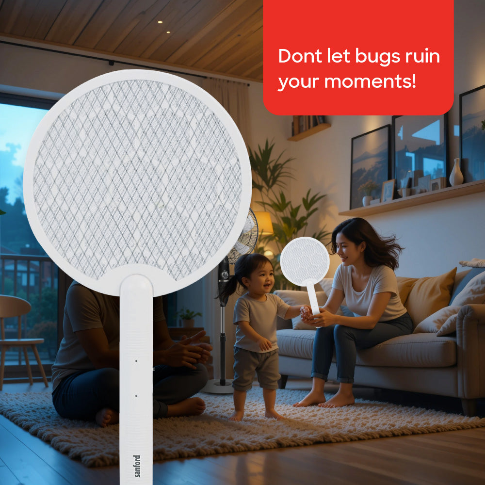 Sanford Type C Rechargeable Lithium Ion Battery Mosquito Racket | SF639MK - buysanford