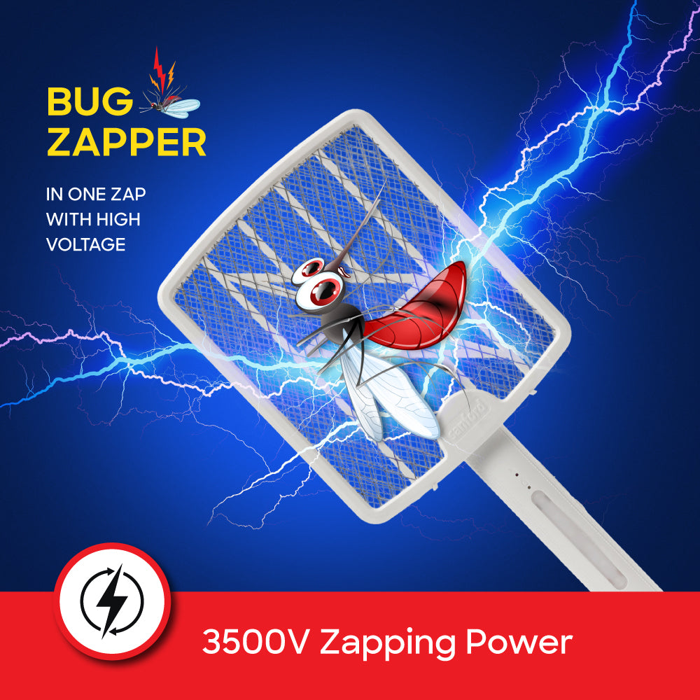 Sanford Foldable Mosquito Bat with 3500V Zapping Power | SF640MK - buysanford