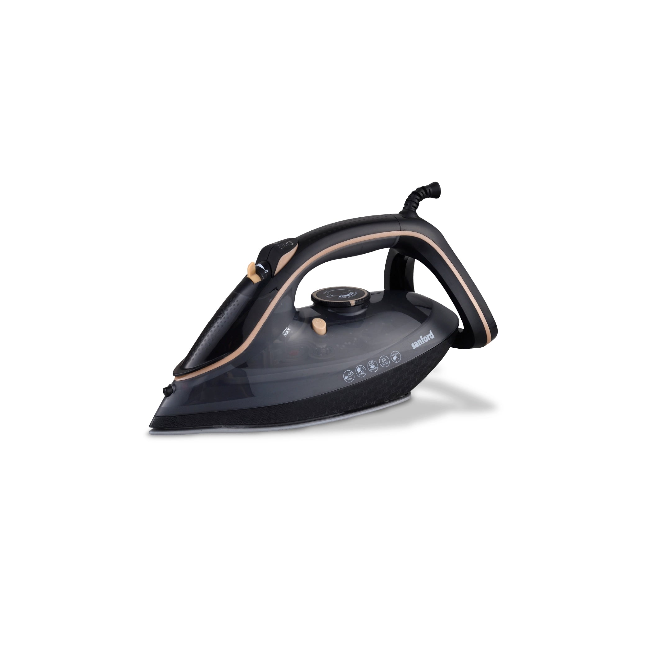 3500W steam iron ceramic soleplate spray burst self cleaning sanford 1