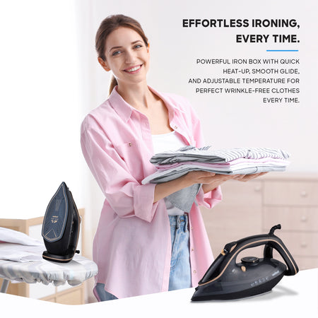 3500W steam iron ceramic soleplate spray burst self cleaning sanford 5