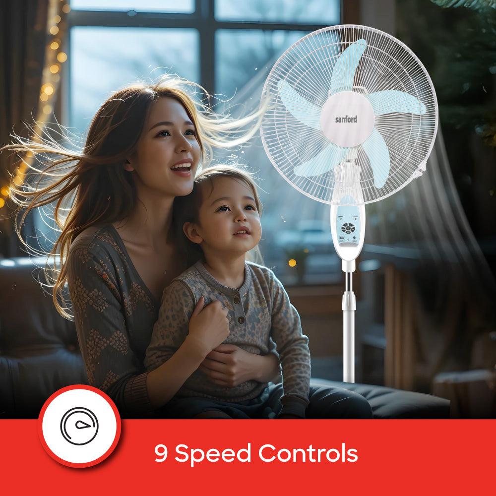 Sanford  18 inch Rechargeable Multi-functional Stand Fan | SF6600RSFN - SANFORD MIDDLE EAST DWC L.L.C