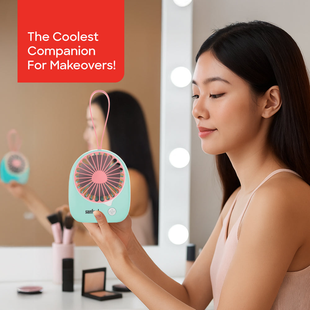 Sanford USB Rechargeable Mini Fan | 3-Speed | Micro-USB Charging | 6-Hour Runtime | Overcharge Protection | Silent Operation - buysanford