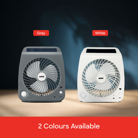 Sanford Rechargeable Solar Fan With Led | SF6654RTF - buysanford