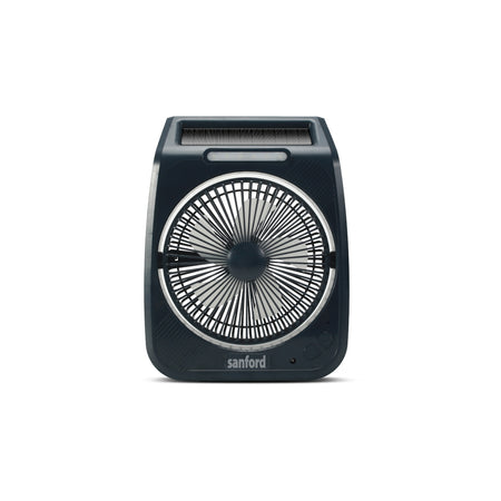Sanford SF6654RTF solar rechargeable fan with LED light 3-speed portable cooling UAE