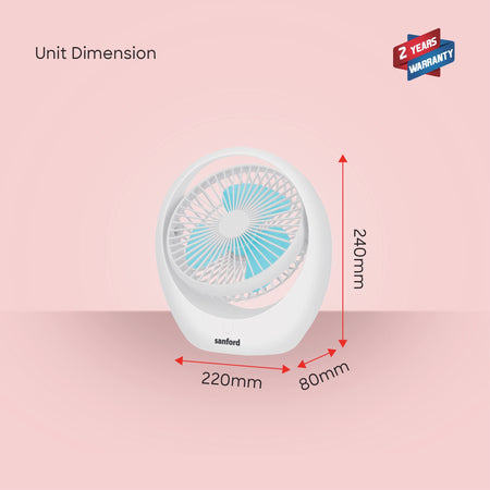 rechargeable fan 2000mah battery 3 speed portable sanford 6