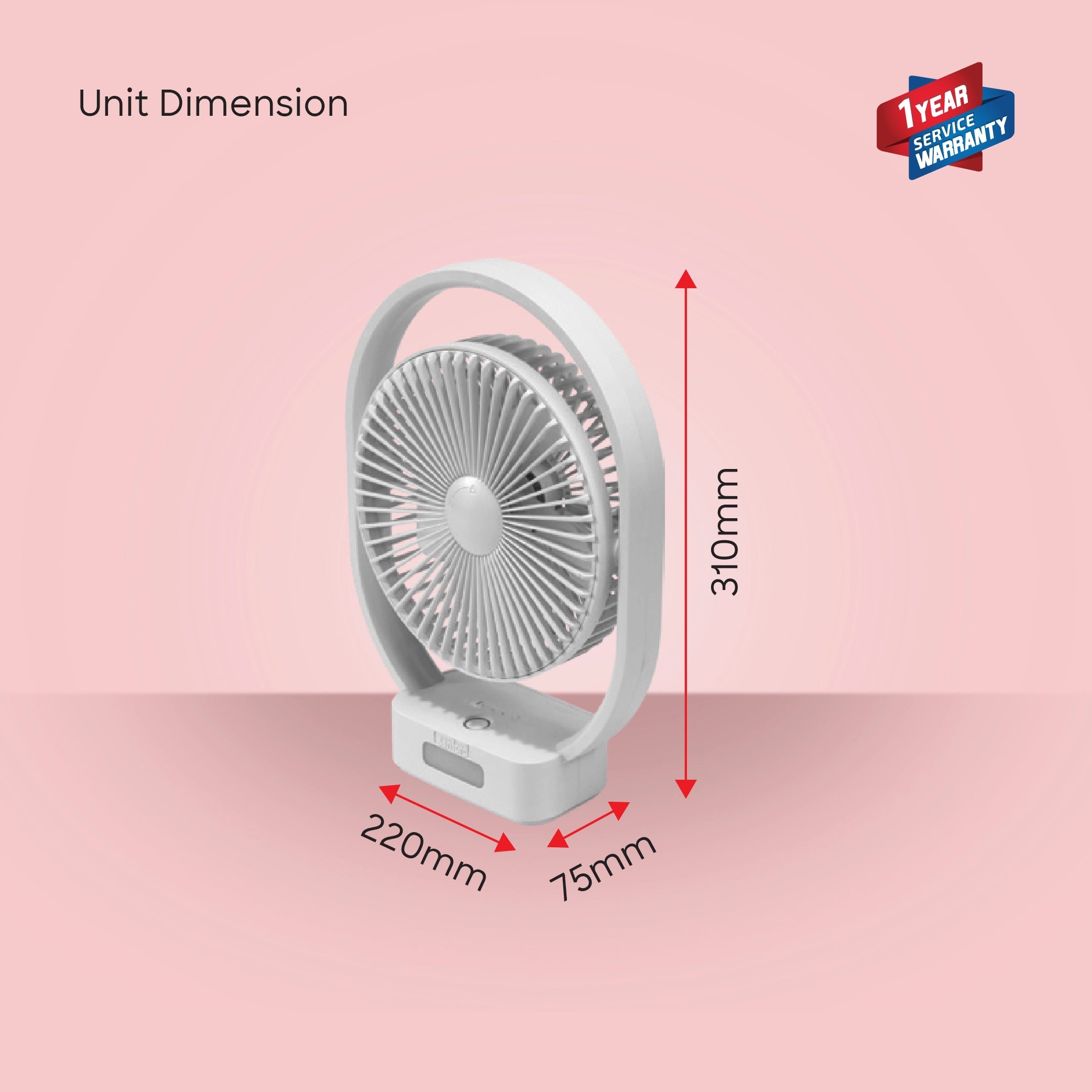 2 in 1 rechargeable table fan led lights usb charging sanford 6