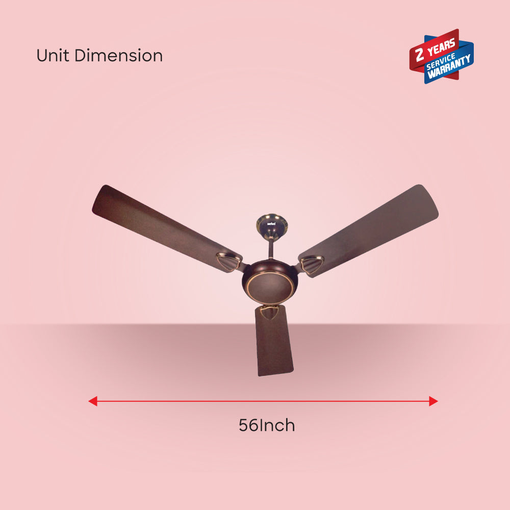 Sanford 80W 56-Inch Ceiling Fan with 1400mm Blades and Copper Motor |  SF6665CFN - buysanford