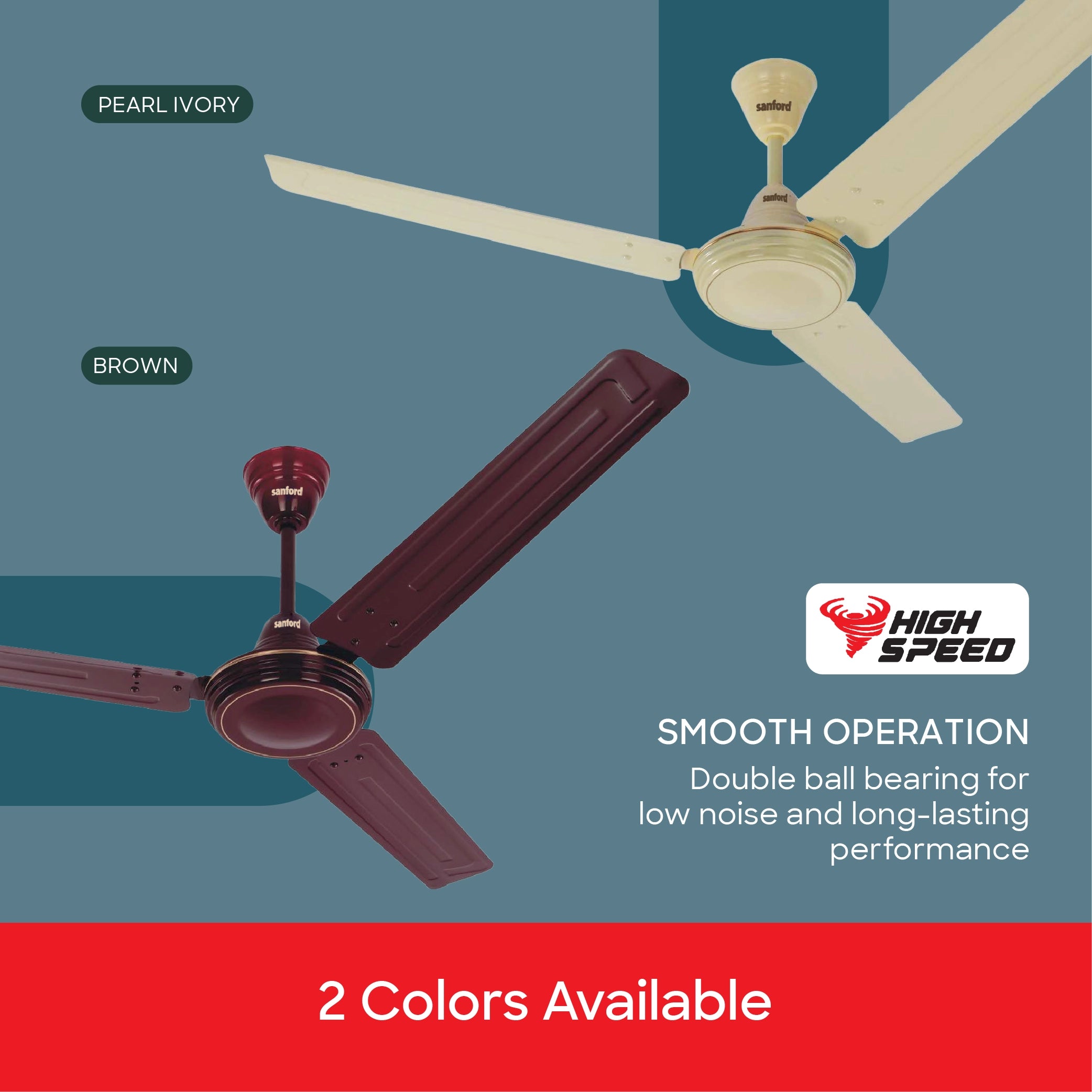56 inch ceiling fan 80W copper winding high speed blades sanford 5