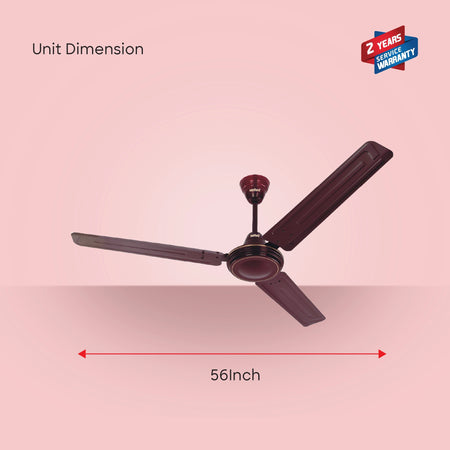 56 inch ceiling fan 80W copper winding high speed blades sanford 6