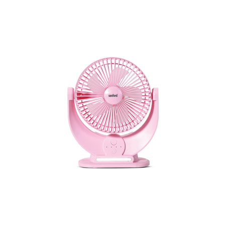 Sanford 7-Inch Rechargeable Table Fan with 3600mAh Battery and LED | SF6669MFN - buysanford