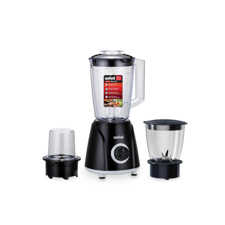 3 in 1 blender miller chopper 1600ml jar stainless steel blades sanford 1