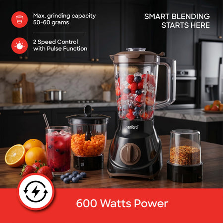 Sanford 3-in-1 Multifunctional Blender, Mincer and Mill | SF6809BR - buysanford