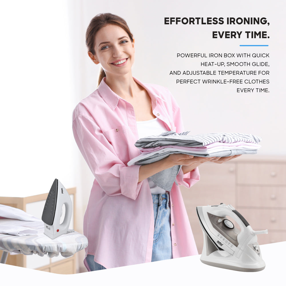 Sanford Multi-Function Steam Iron | 2400W Power | 5 Steam Modes | Ceramic Soleplate | Anti-Calc & Anti-Drip - buysanford
