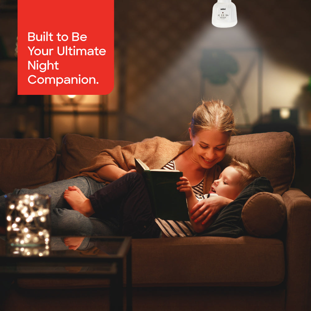 Sanford Rechargeable LED Emergency Light | 40 SMD LEDs | 500 Lumens | 7W | Cool White | 3-Hour Backup - buysanford