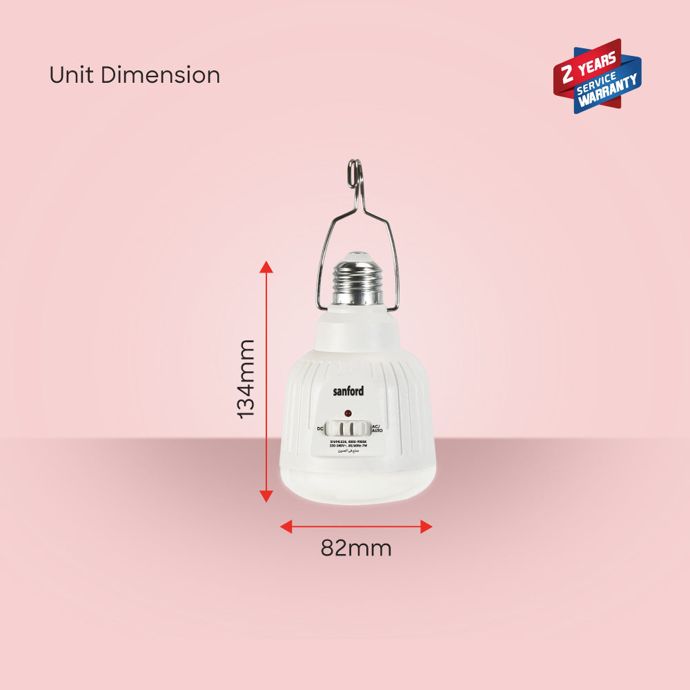 Sanford Rechargeable LED Emergency Light | 40 SMD LEDs | 500 Lumens | 7W Power - buysanford