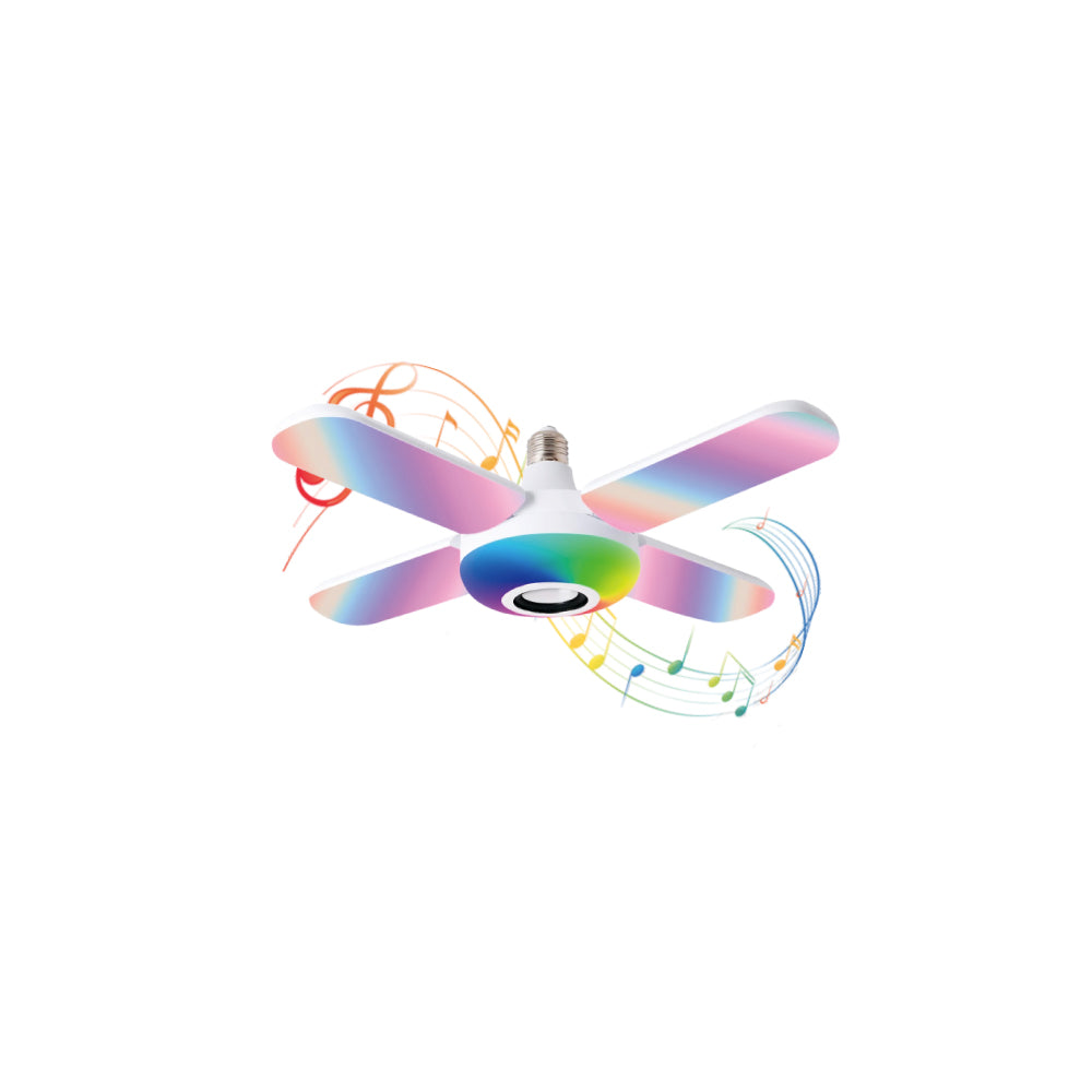 Sanford 4-Leaf RGB LED Lamp | 48W | 3800lm | Bluetooth Speaker | Foldable | Remote Control - buysanford