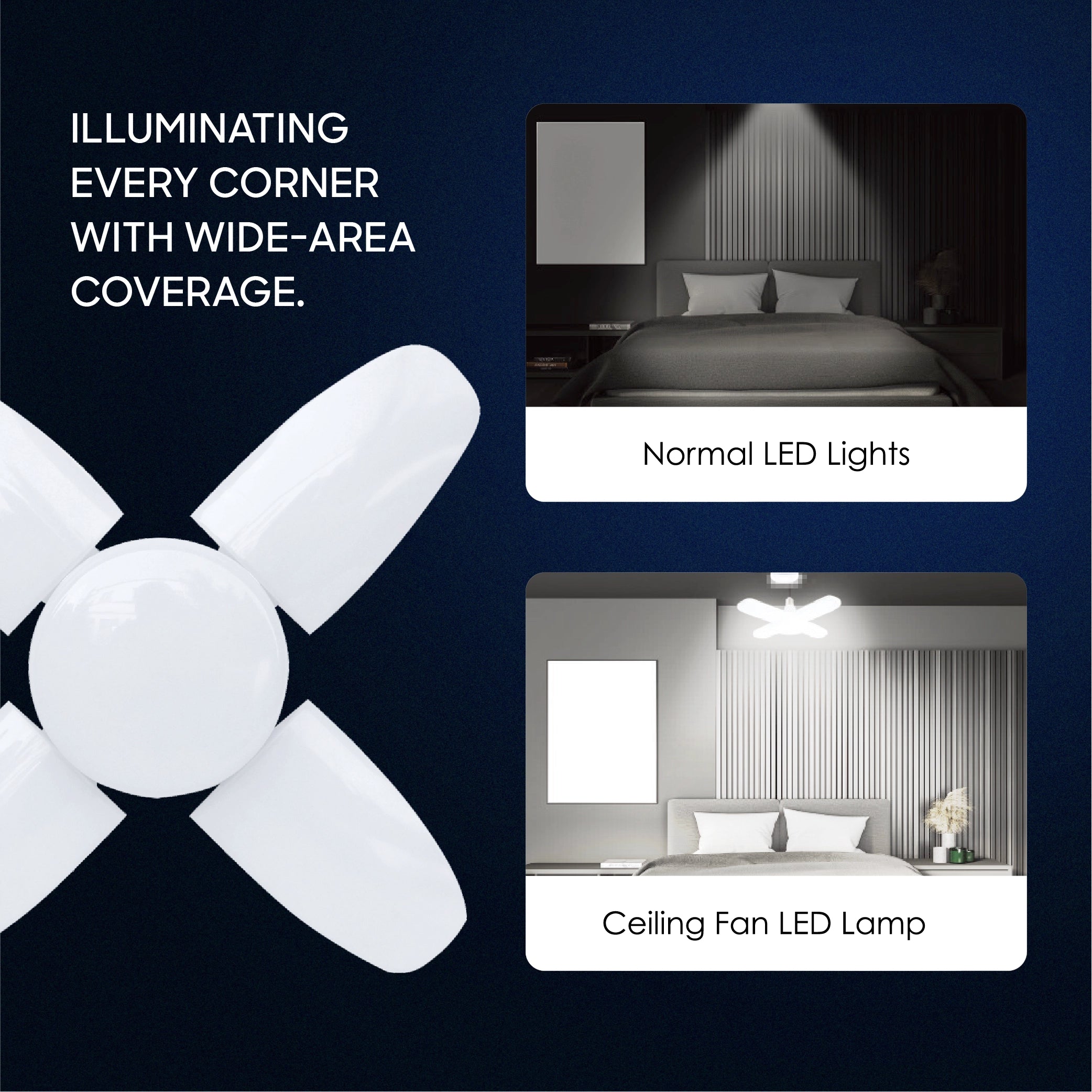 4 leaf ceiling led light modern lighting sanford 5