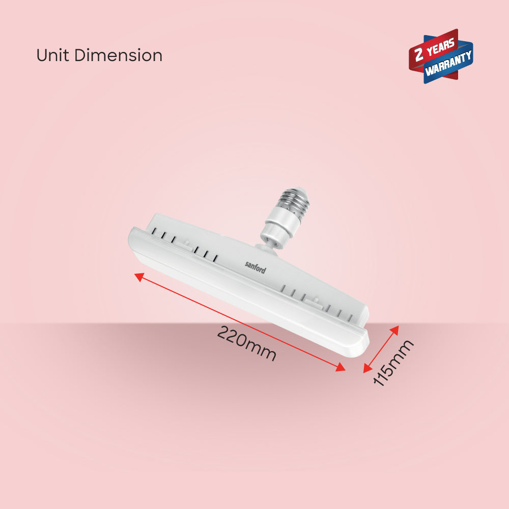 Sanford Rechargeable LED Emergency Light | 40 SMD LEDs | 500 Lumens | 3H Backup | 7W | 1000mAh Battery - buysanford