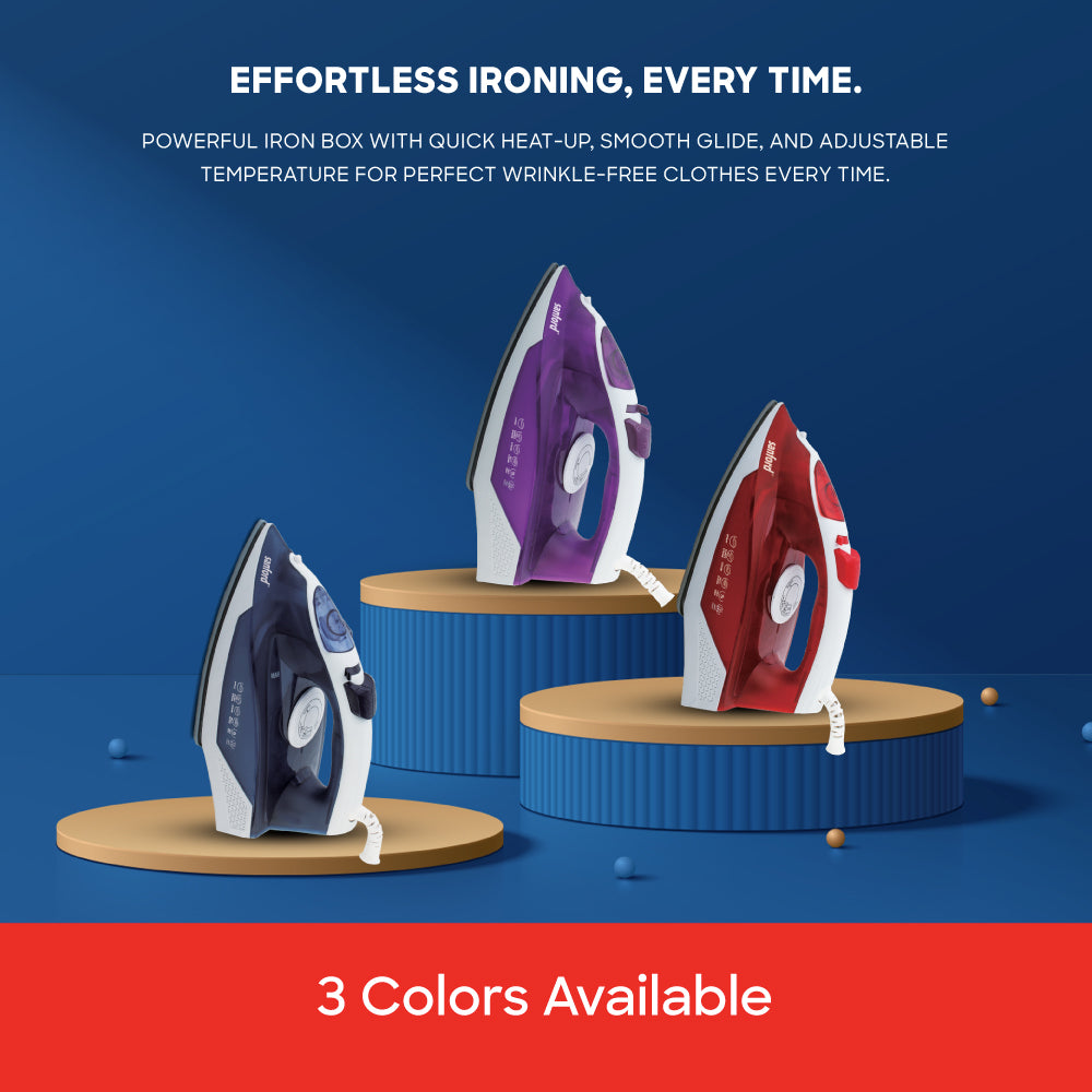Sanford Multi-Function Steam Iron | 2300W Power | Ceramic Soleplate | 230ml Tank | Anti-Drip & Anti-Calc - buysanford