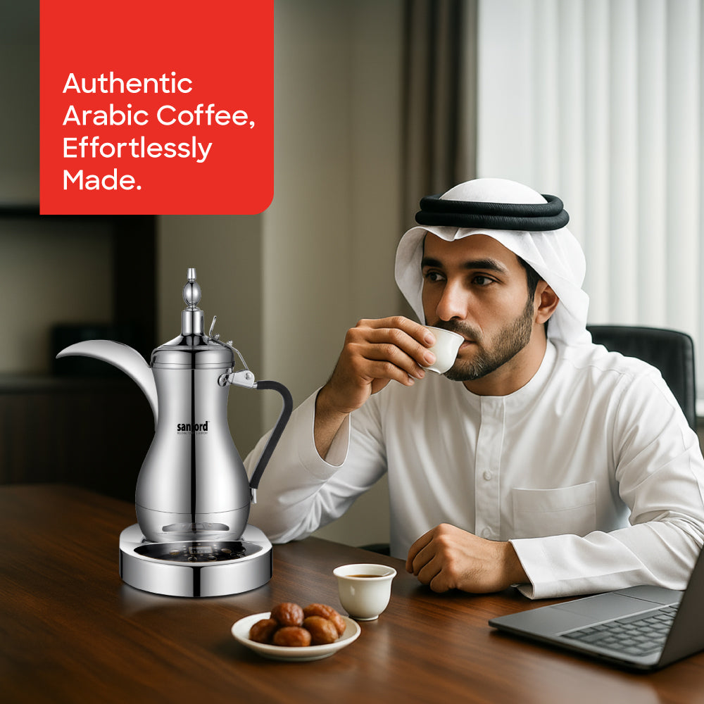 Sanford 1000W 1L Arabic Coffee Maker with Auto Keep Warm Function | SF7402ACM - buysanford