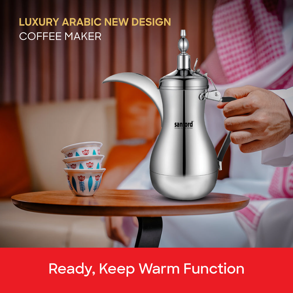 Sanford 1000W 1L Arabic Coffee Maker with Auto Keep Warm Function | SF7402ACM - buysanford