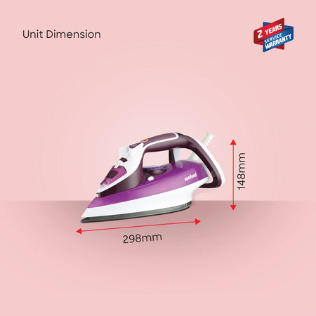 2200W steam iron ceramic soleplate 380ml tank self sanford 6