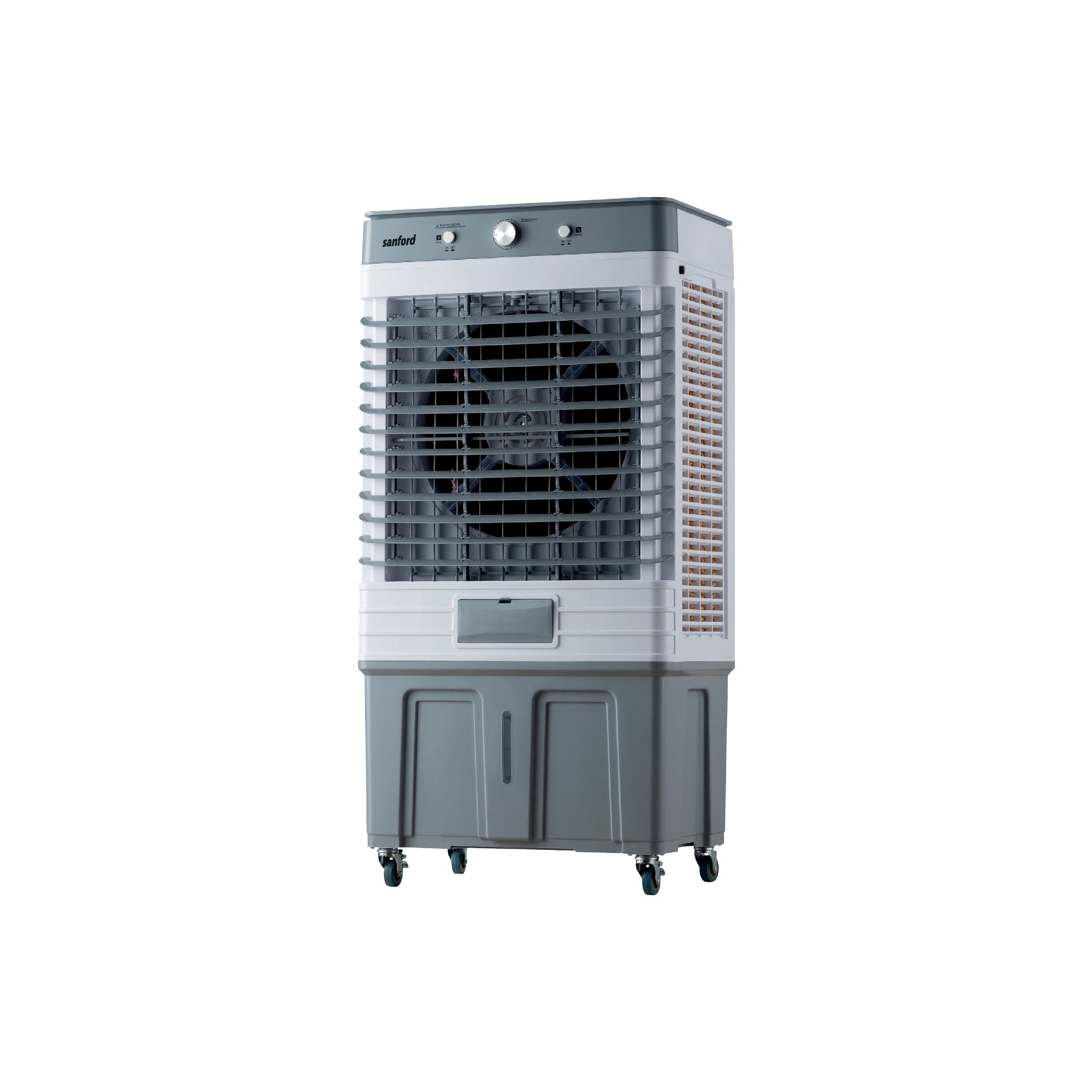 Sanford 75L Air Cooler | 260W Copper Motor | 11.58 m/s Wind Speed | 400mm Fan | Ice Box | Dual Water Inlet - buysanford