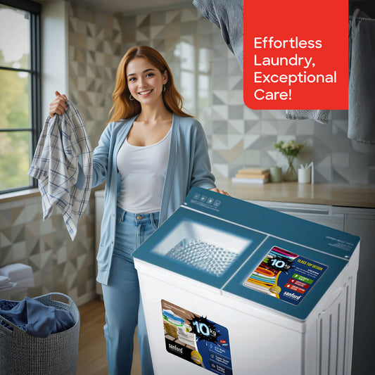 Sanford 10 KG Twin Tub Semi Automatic Washing Machine for Wash And Spin | SF828WM - buysanford