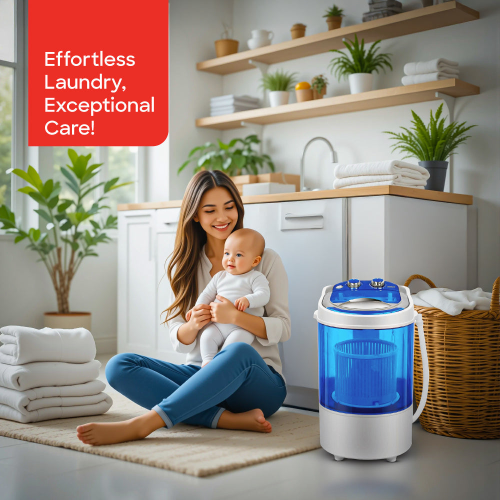 Sanford 2.5 KG Single Tub Semi Automatic Baby Washing Machine with Shoe Washing Tray | SF830W - buysanford