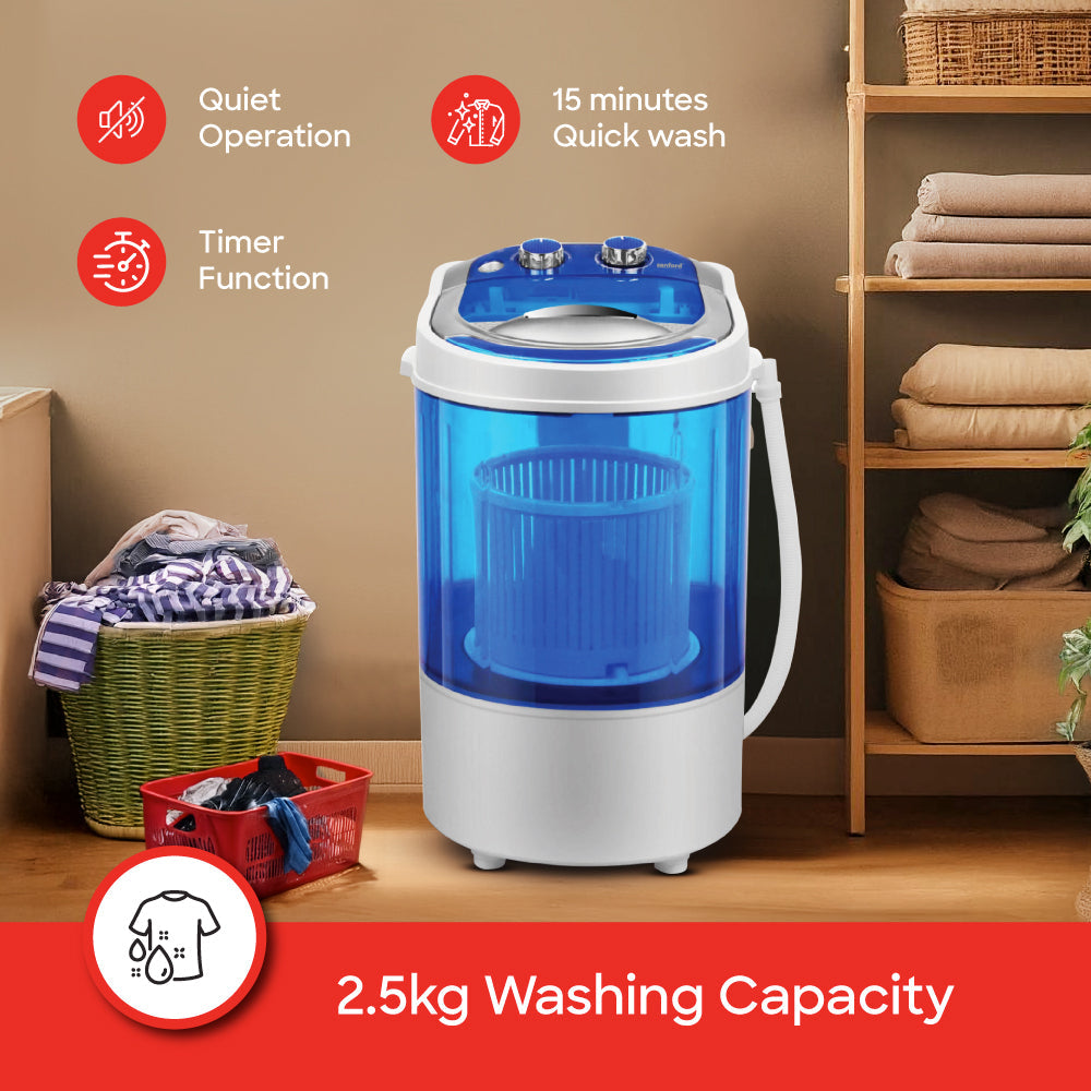 Sanford 2.5 KG Single Tub Semi Automatic Baby Washing Machine with Shoe Washing Tray | SF830W - buysanford