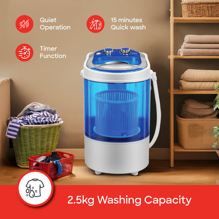 Sanford 2.5 KG Single Tub Semi Automatic Baby Washing Machine with Shoe Washing Tray | SF830W - buysanford