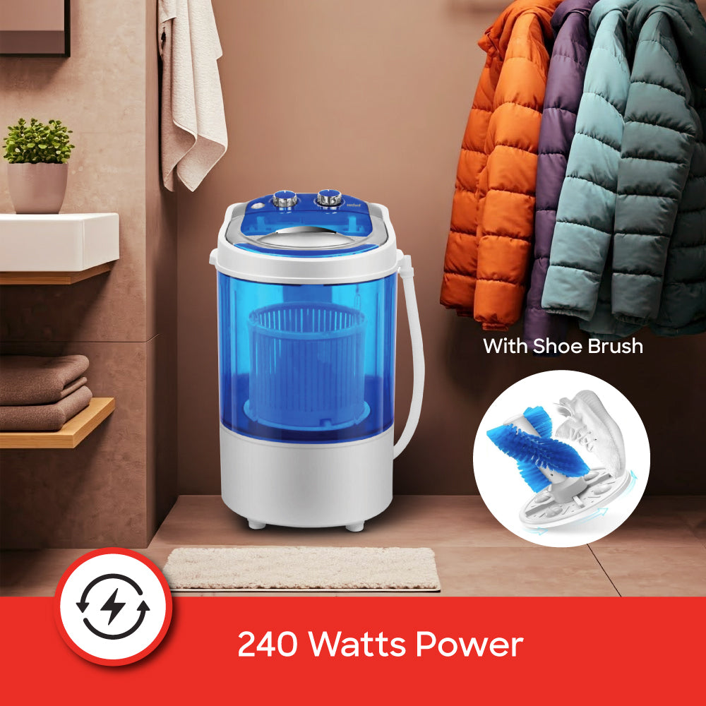 Sanford 2.5 KG Single Tub Semi Automatic Baby Washing Machine with Shoe Washing Tray | SF830W - buysanford