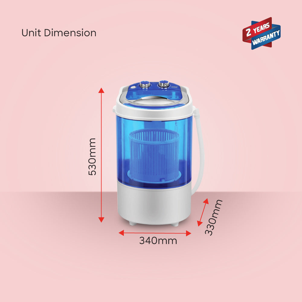 Sanford 2.5 KG Single Tub Semi Automatic Baby Washing Machine with Shoe Washing Tray | SF830W - buysanford
