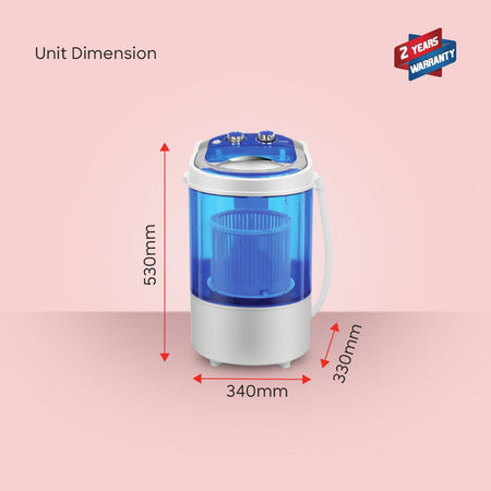 Sanford 2.5 KG Single Tub Semi Automatic Baby Washing Machine with Shoe Washing Tray | SF830W - buysanford