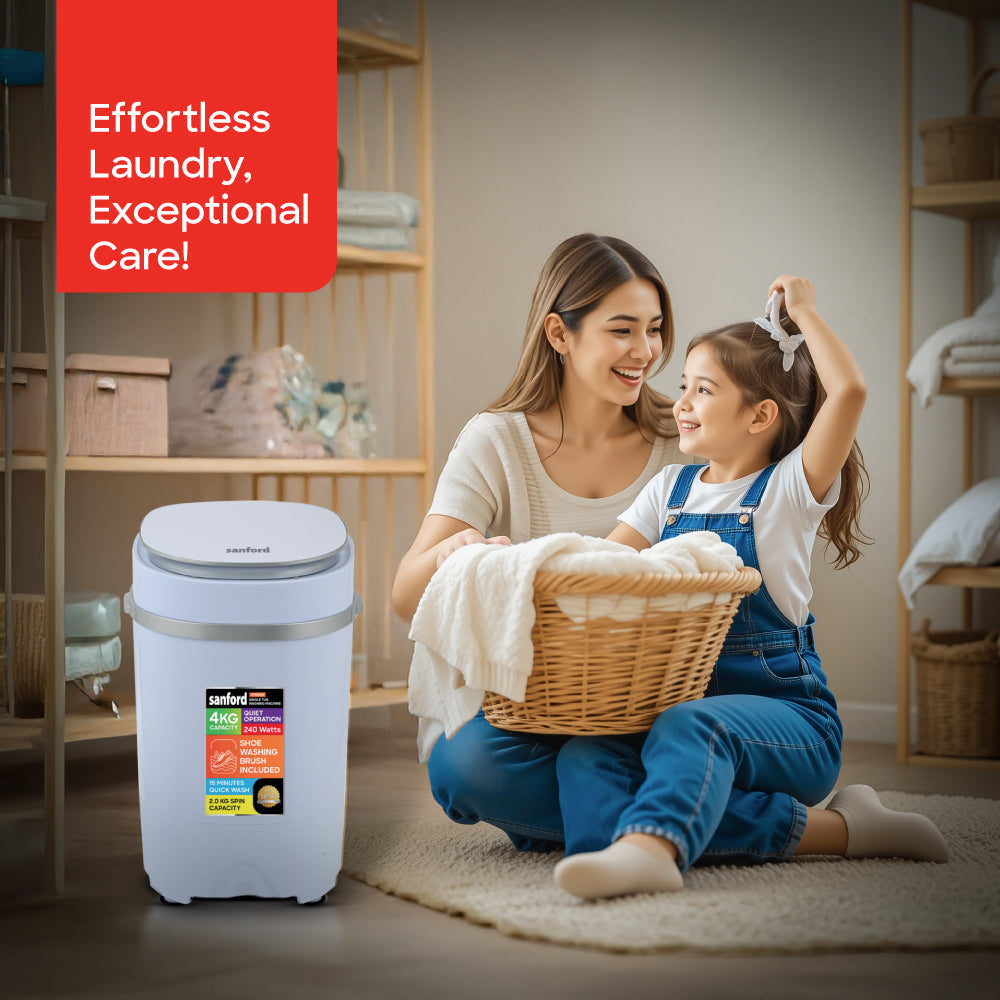 Sanford 4 KG Single Tub Semi Automatic Baby  Washing Machine | SF831W - buysanford