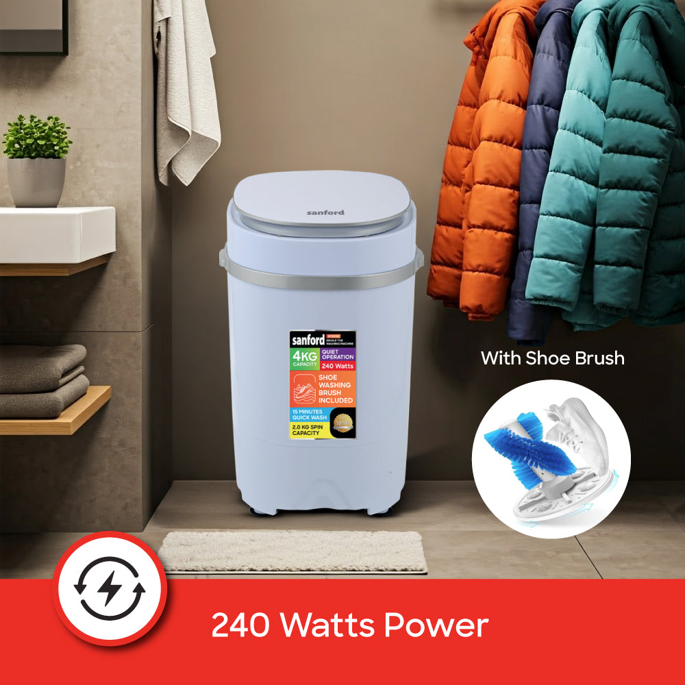 Sanford 4 KG Single Tub Semi Automatic Baby  Washing Machine | SF831W - buysanford