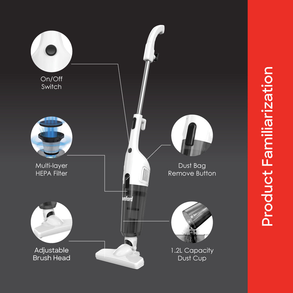 Sanford 1.2 L Handheld Vacuum Cleaner SF876VC - buysanford