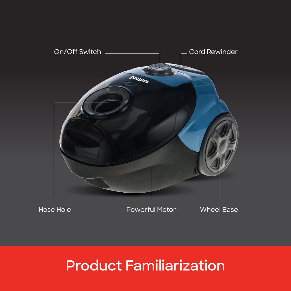 Sanford 1.5L Canister Vacuum Cleaner | SF881VC - buysanford