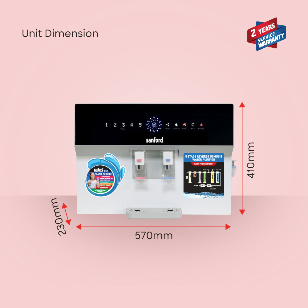 Sanford 2-in-1 RO and UV Water Purifier With Hot and Normal Dispensing | SF8901WP - buysanford