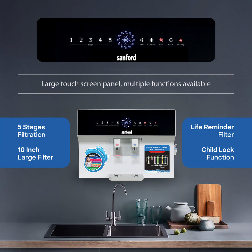 Sanford 3-in-1 RO and UV Water Purifier  With Hot , Cold and Normal Dispensing | SF8901WP - buysanford