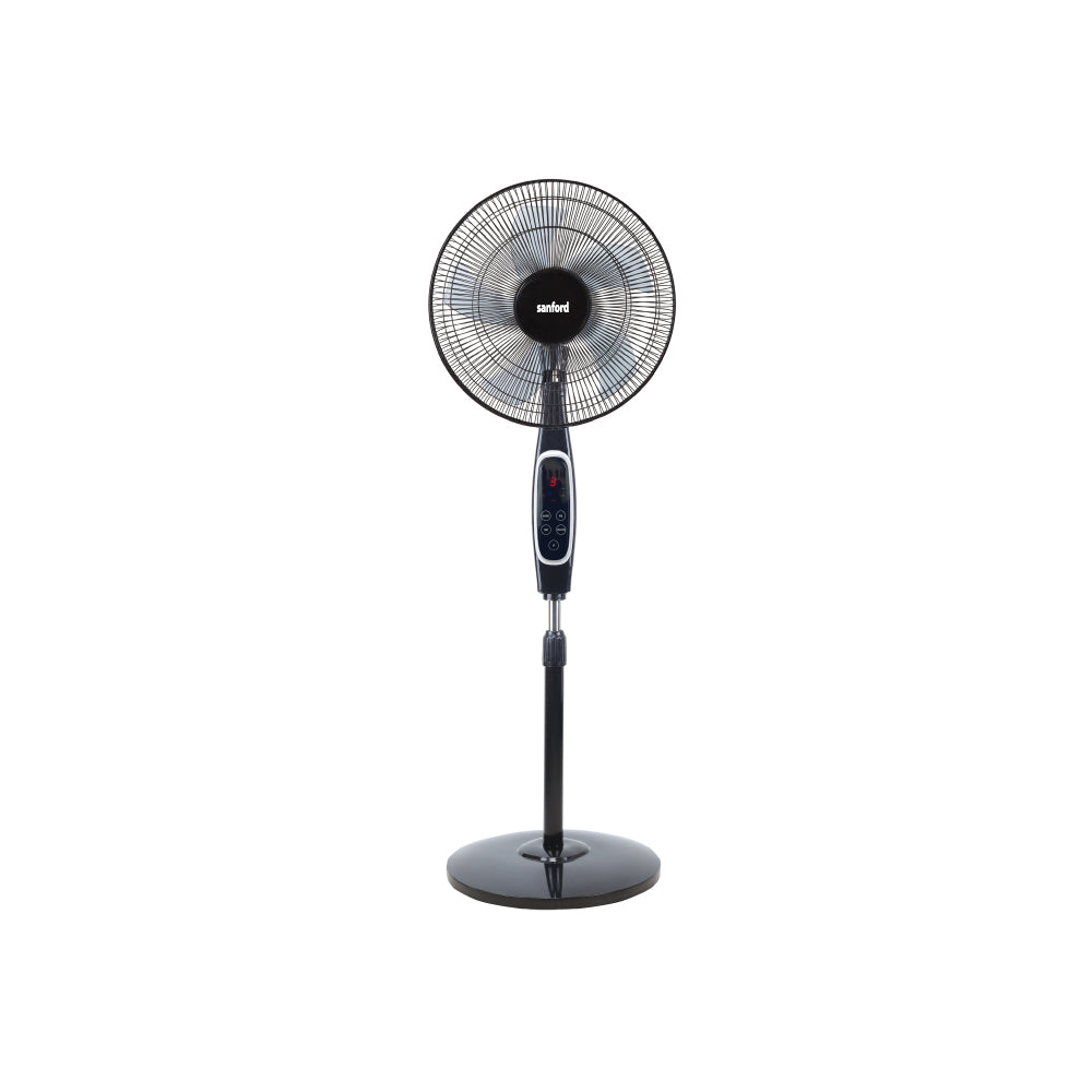 Sanford 18-Inch Stand Fan | 60W Heavy-Duty Motor | LED Display & Remote | 3-Speed | 7-Hour Timer - buysanford