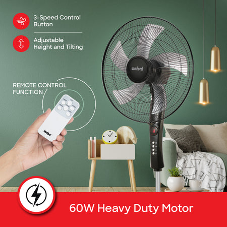 Sanford 16 inch 5 blade Stand Fan | SF901SFN - buysanford