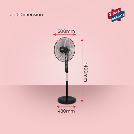 Sanford 16 inch 5 blade Stand Fan | SF901SFN - buysanford