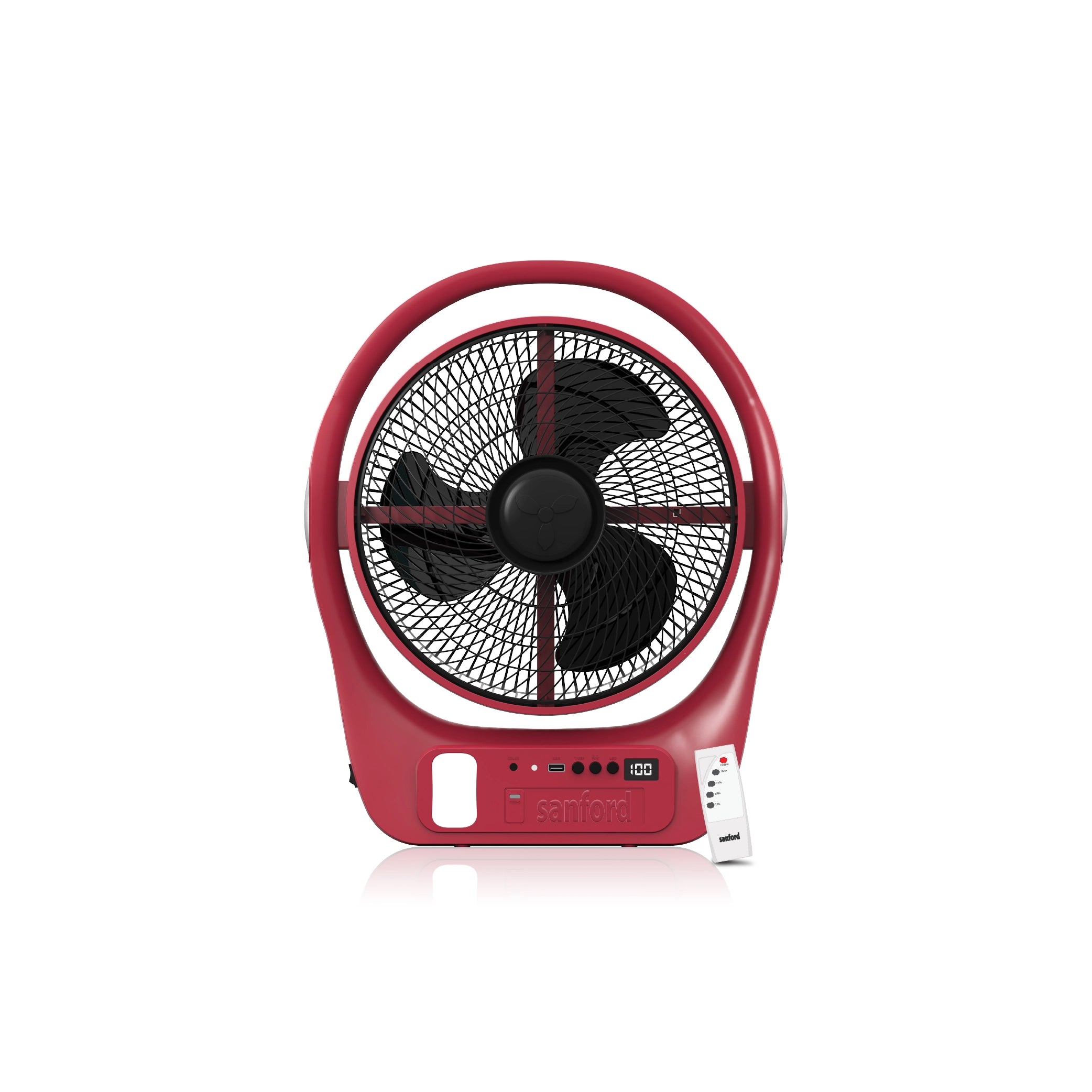 12 inch rechargeable table fan with timer portable sanford 1