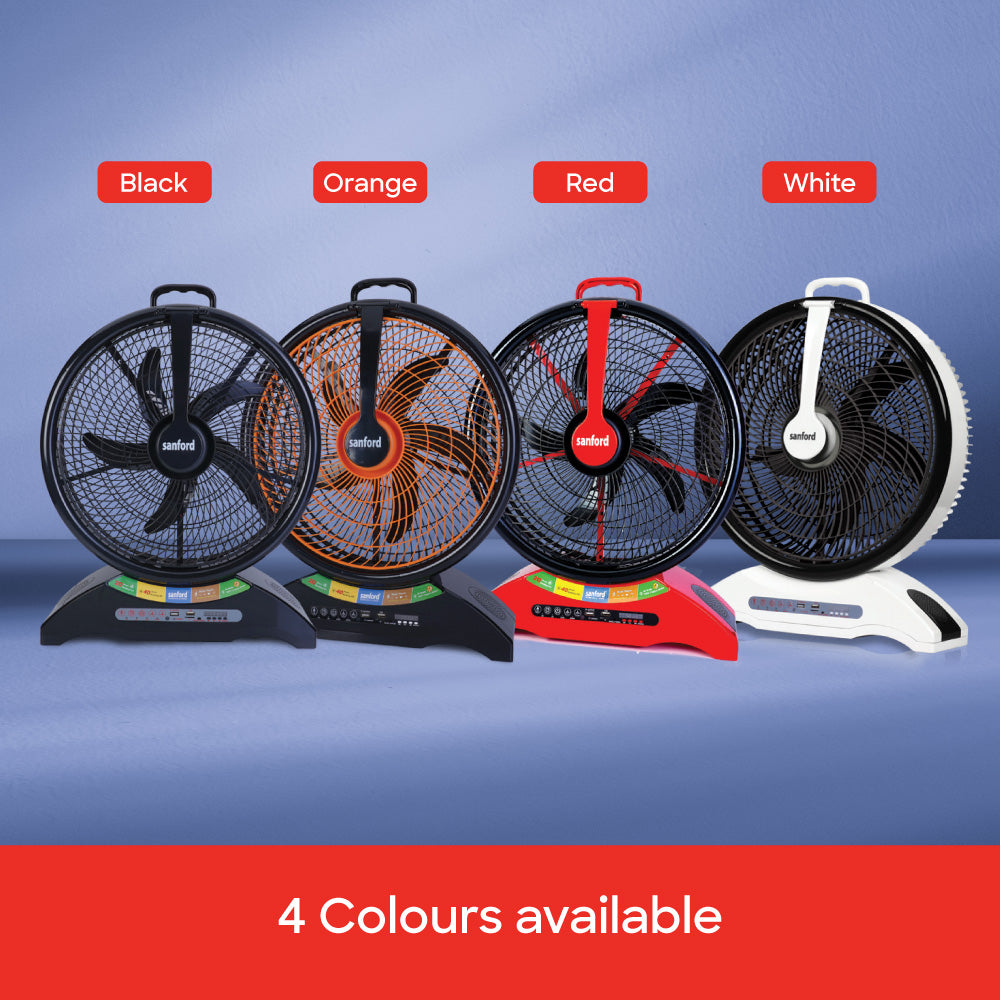 Sanford 14 inch  Rechargeable fan with Led |SF918RTF - buysanford